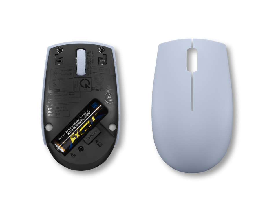 Mouse Wireless LENOVO 300, 1000 dpi, Albastru