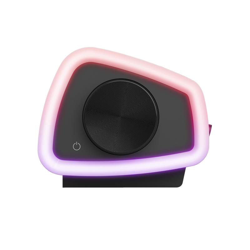 Soundbar Trust GXT 620 Axon, puetere (RMS) 6W, frecventa 20 Hz - 20.000 Hz, audio input 3.5mm (1.4m), iluminare RGB, alimentare prin USB, negru