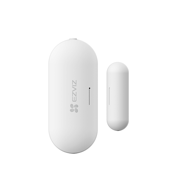 CONTACT MAGNETIC WIRELESS EZVIZ T2C, Temp de functionare: -10 °C to 55 °C (14 °F to 131 °F), Dimensiuni: Corp: 53.5 × 22.5 × 13.5 mm, Magnet 32.0 × 10.5 × 13.5 mm, greutate: 80g.