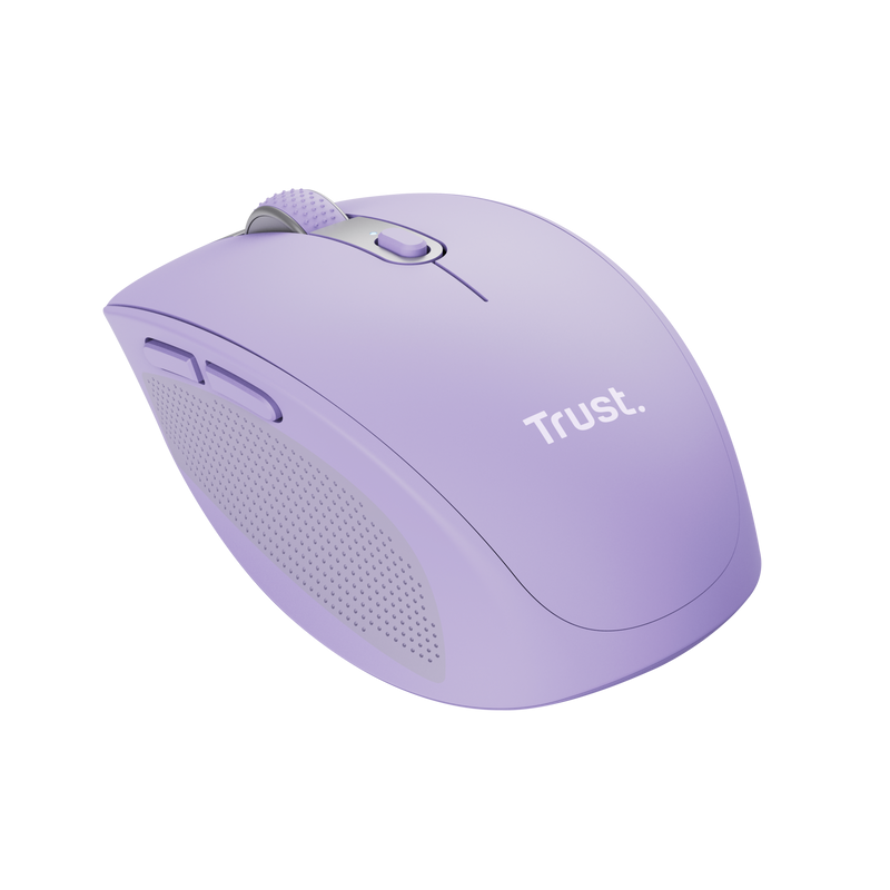 Mouse Trust Ozaa compact, rezolutie maxima 3200 DPI, interfata USB-A, USB-C, mov