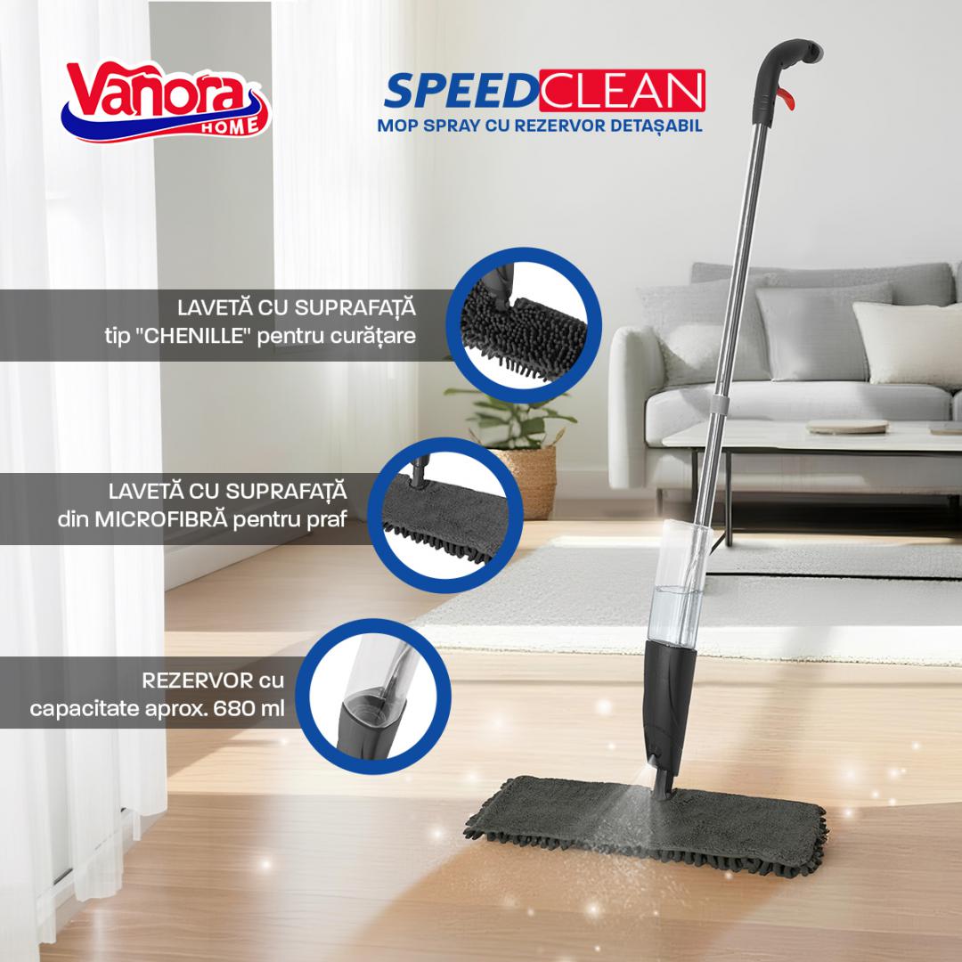 MOP SPRAY CU REZERVOR DETASABIL,SPEED CLEAN