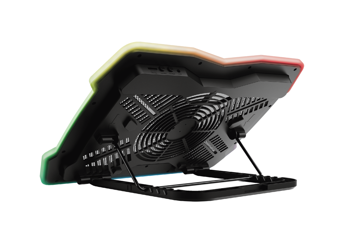 Stand racire Laptop Trust GXT 1126 Aura Multicolour-illuminated, negru