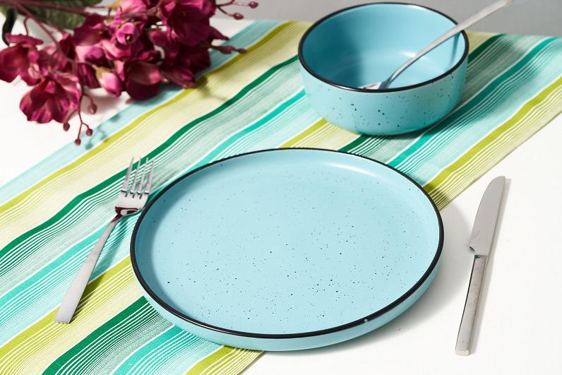 SET 6 FARFURII INTINSE, CERAMICA 27 CM, ELECTRA, ART OF DINING BY HEINNER