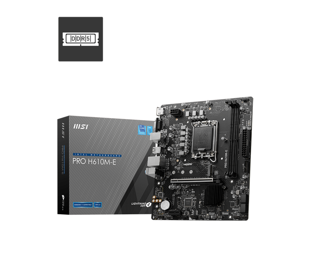 Placa de baza MSI PRO H610M-E DDR5 LGA1700
