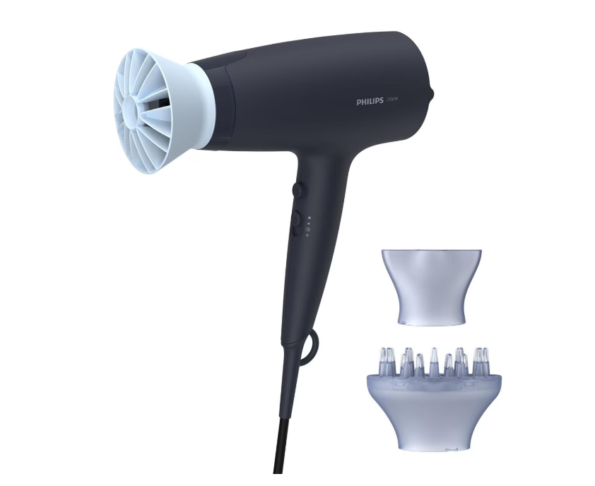 Uscator de par PHILIPS Seria 3000 BHD360/20, 6 viteze, 6 trepte temperatura, 2100W, Negru, L x A x I (mm) 90x295x215