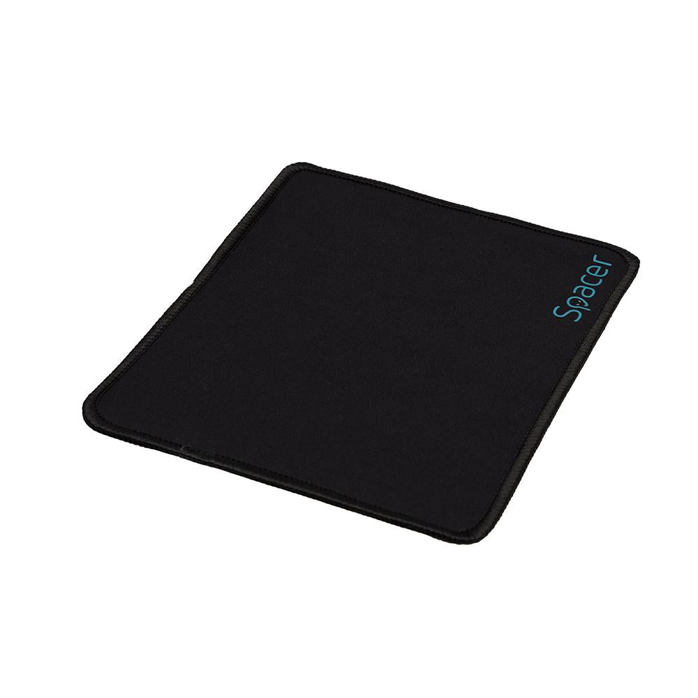 MOUSE PAD SPACER SP-PAD-S, cauciuc si material textil, cusut pe margine, 220x180x2mm, negru