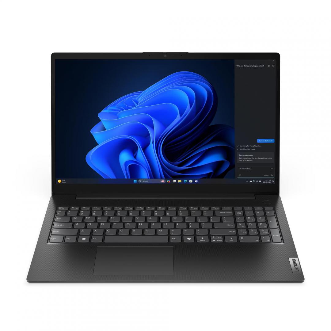 Laptop Education Lenovo V15 G5 IRL, cu procesor Intel Core 3 100U, 15.6'' TN, 8 GB DDR5, 256 GB SSD, Intel UHD Graphics, Windows 11 Pro Edu