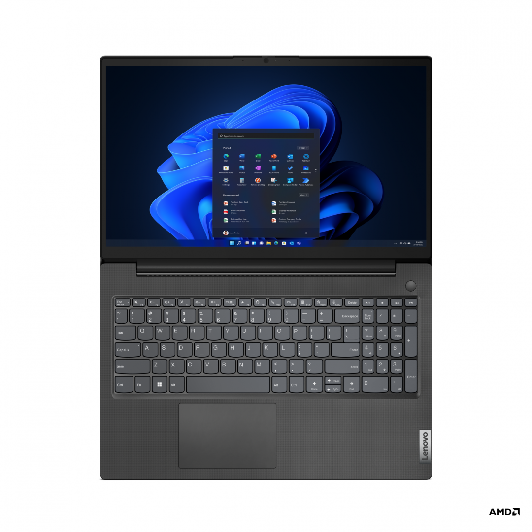 Laptop Lenovo V15 G4 AMN, 15.6" FHD, AMD Ryzen™ 5 7520U, Integrated AMD Radeon™ 610M Graphics, RAM 8GB, SSD 512GB, 3YD DOS