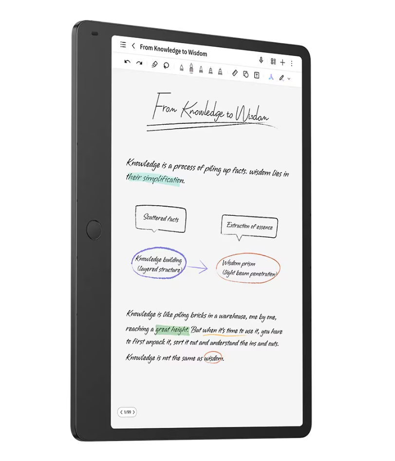 Tableta TCL NOTE A1 NXTPAPER, 11.5" Paper-Like, 256GB, WiFi, Aerolite Gray + Husa Flip + T-Pen