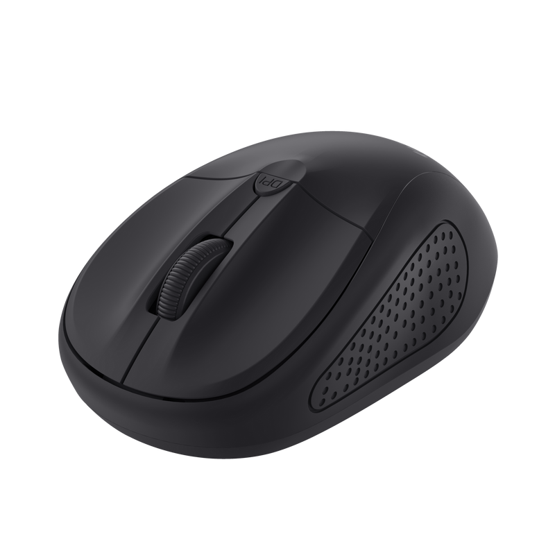 Mouse Trust Wireless optic, rezolutie 1600 DPI, negru