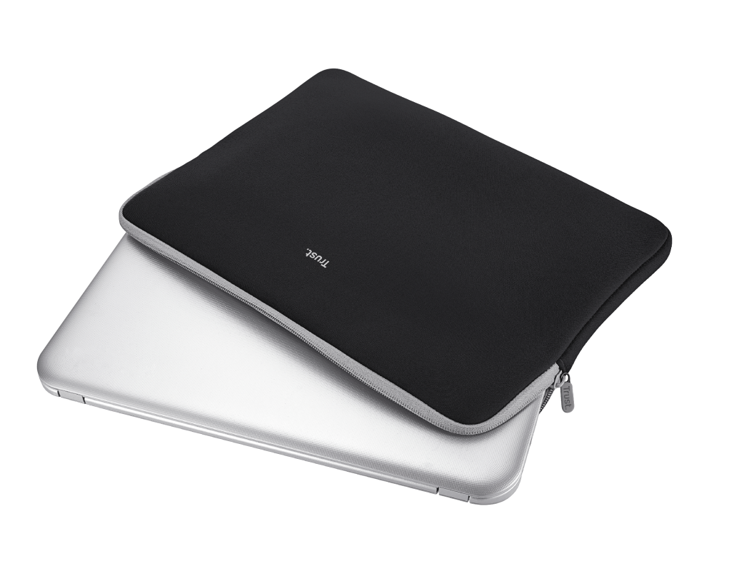Geanta laptop Trust Primo Soft Sleeve, Negru, 2 ani Garantie