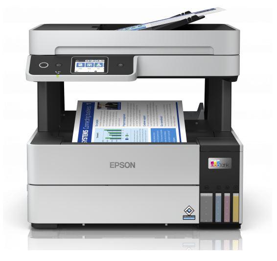 Multifunctional inkjet Epson EcoTank CISS L6490, format A4, Color, duplex, USB + LAN + Wi-Fi