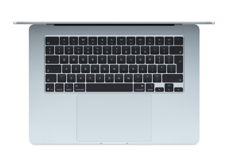 MacBook Air 15.3" Retina/Apple M4 (CPU 10- core, GPU 10- core, Neural Engine 16- core)/16GB/256GB - sky blue - INT KB (2025)