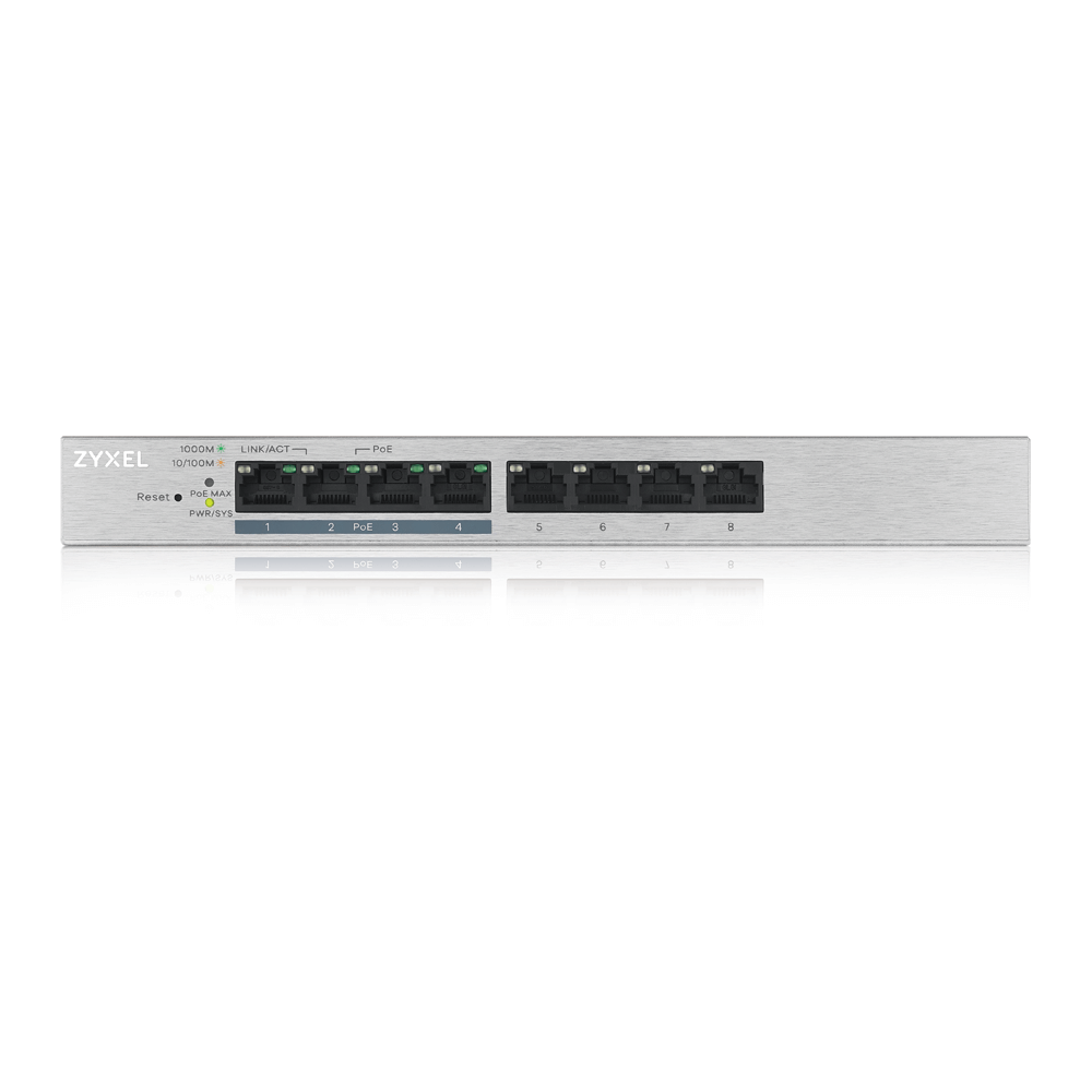 ZYXEL GS1200 8-Port Web Managed PoE Gigabit Switch