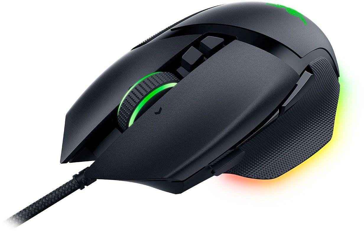 Razer Basilisk V3 35K, cu fir, rezolutie maxima 35000 DPI, 11 butoane programabile, iluminare Razer Chroma™ RGB, senzor Focus Pro 35K Optical Sensor Gen-2, negru
