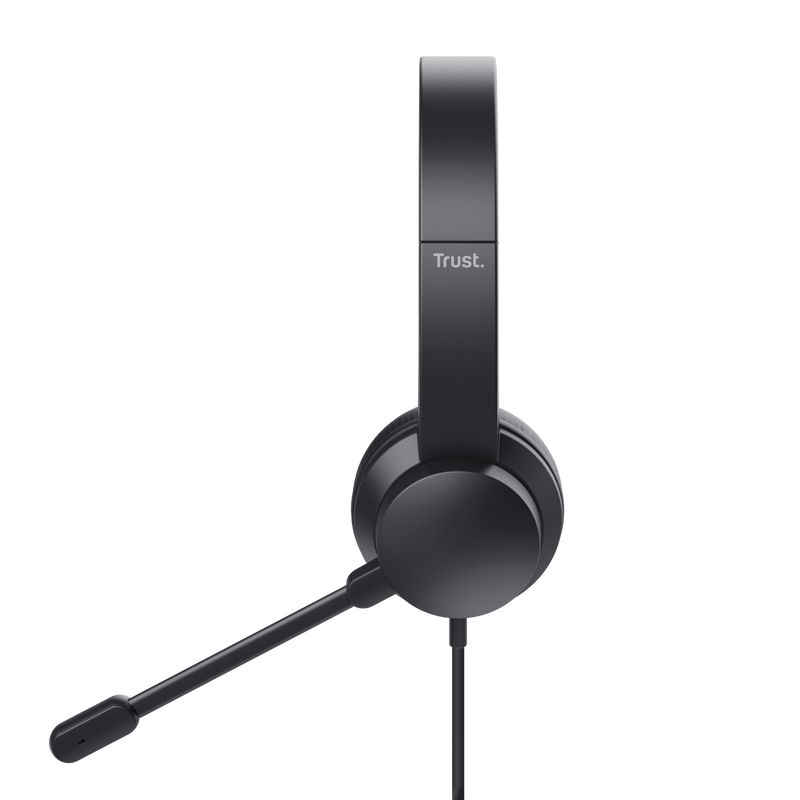 Casti cu fir Trust Ayda, intefata 3.5mm, frecventa raspuns 20 Hz - 20.000 Hz, sensibilitate 95 dB, negru