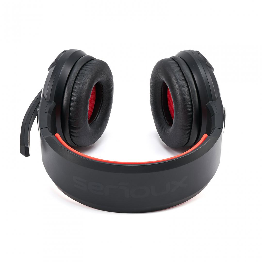 Casti cu microfon X by Serioux RUARI, Gaming, negru
