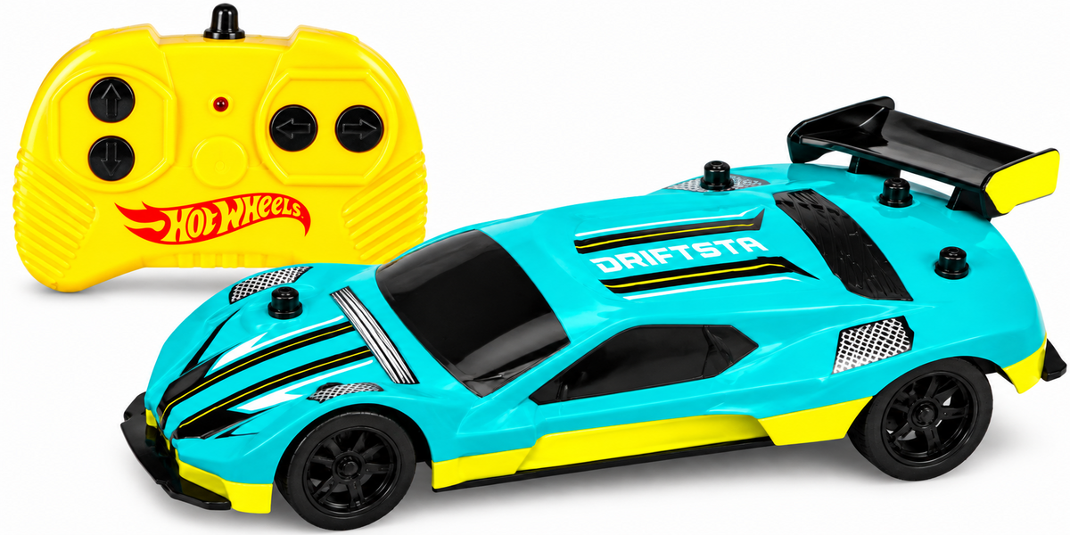 MASINUTA CU TELECOMANDA HOTWHEELS,1:28,RACE TEAM, VERDE