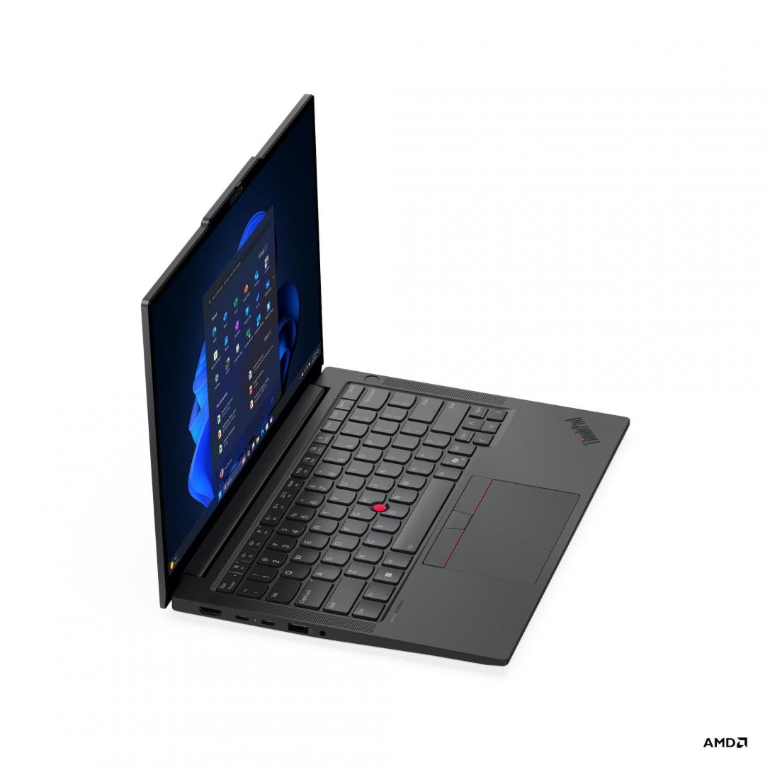 Notebook Business Lenovo ThinkPad E14 Gen 7, cu procesor AMD Ryzen 7 250, 14'' IPS, 16 GB DDR5, 512 GB SSD, AMD Radeon 780M, Fr OS