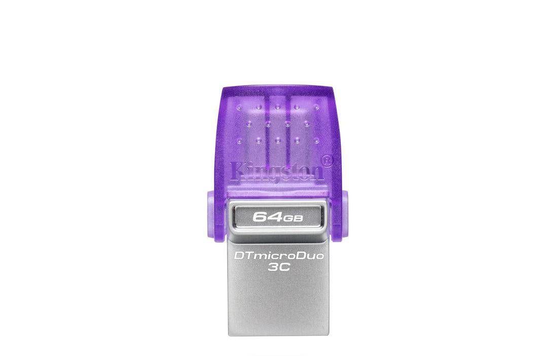 Memorie USB Flash Drive Kingston 64GB DT MicroDuo, USB 3.0, micro USB 3C