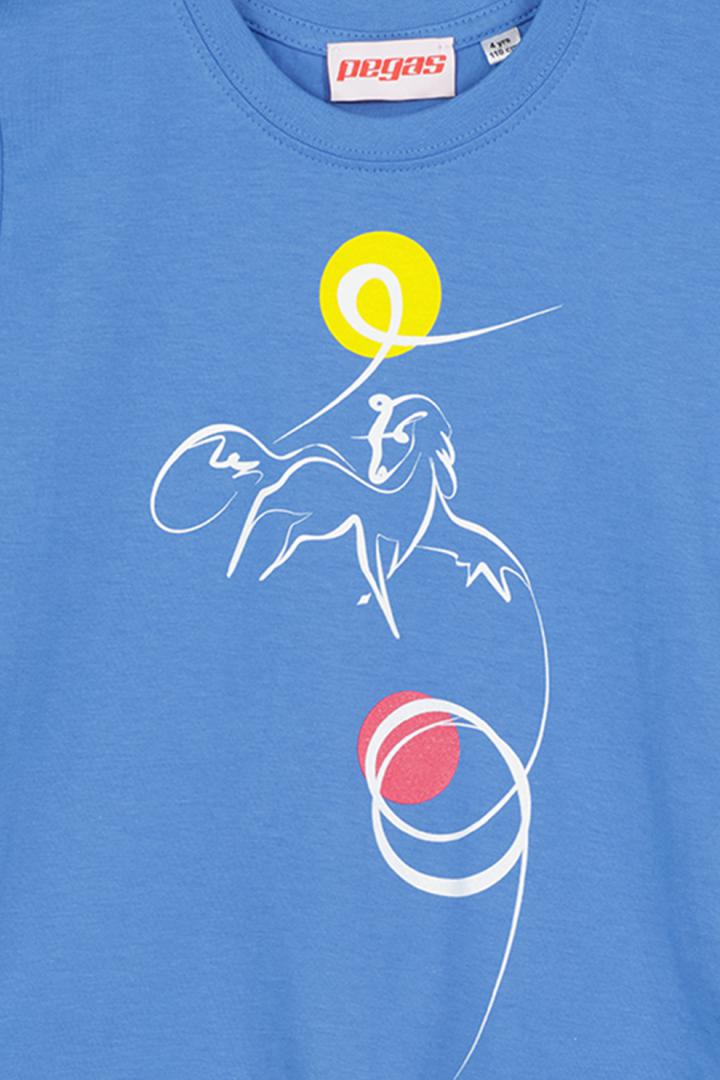 TSHIRT CASUAL C CAL PEGAS AZURE-10