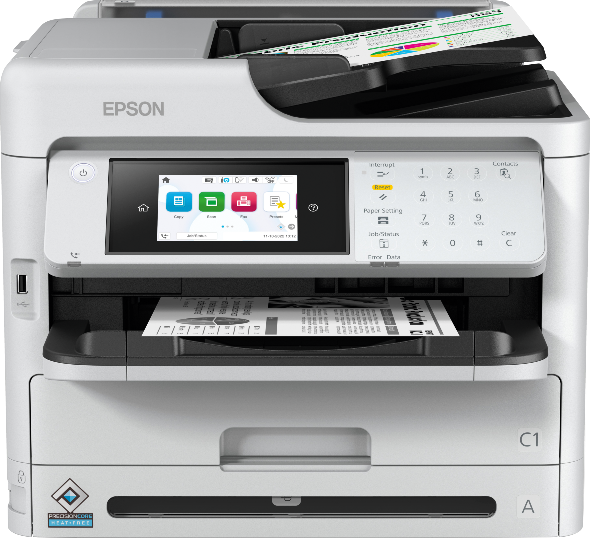 Multifunctional inkjet EPSON WorkForce Pro WF-M5899DWF, format A4, Monocrom, Duplex, USB + LAN + Wi-Fi