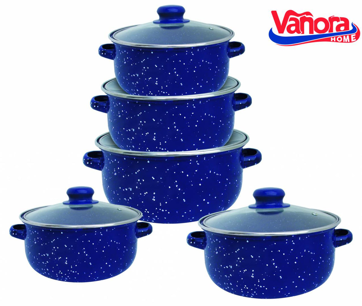 SET GATIT 10 PIESE EMAILAT, ZORA, VANORA HOME