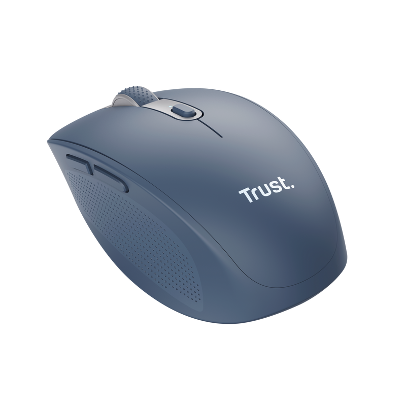 Mouse Trust Ozaa compact, rezolutie maxima 3200 DPI, interfata USB-A, USB-C, albastru