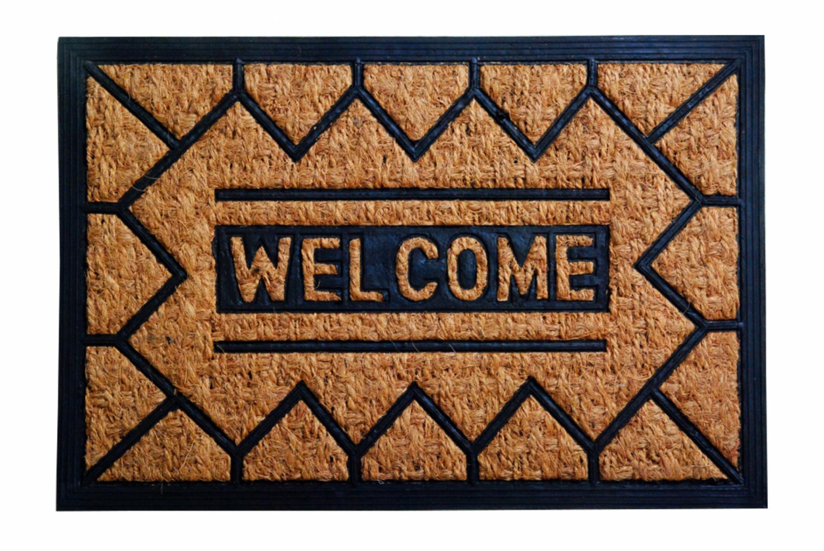 COVORAS INTRARE ANTIDERAPANT 60X40 CM,CAUCIUC+NUCA COCOS,VANORA HOME(mix 5 modele,10 bucati/bax, 2 bucati/model)