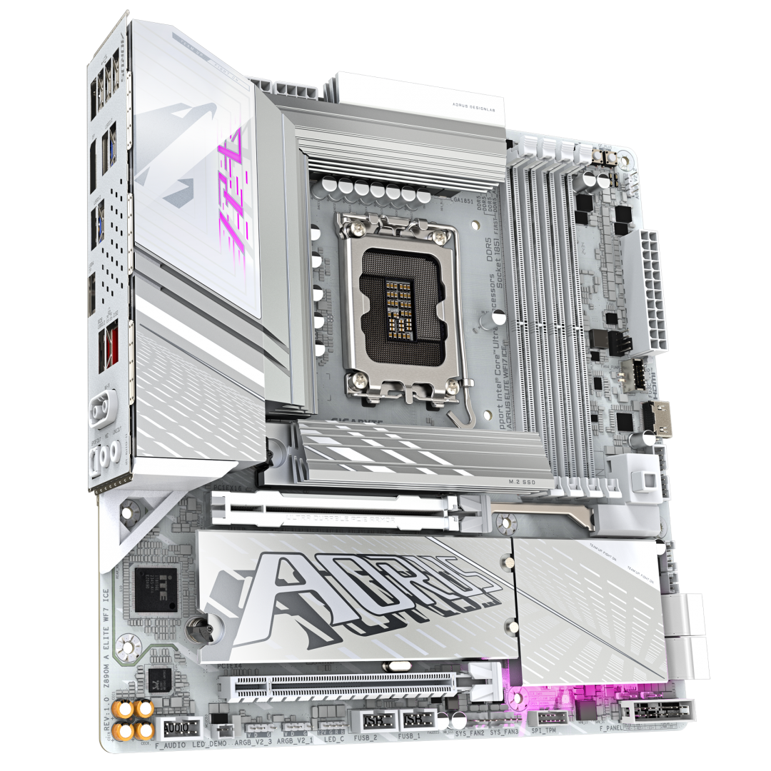 Placa de Baza GIGABYTE Z890M AORUS ELITE WIFI7 ICE LGA1851