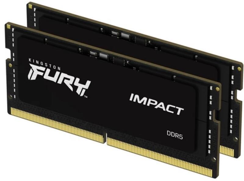 Memorie RAM notebook Kingston 64GB, DDR5, 5600MHz, CL40, 1.1v, Dual Channel Kit, FURY Impact,