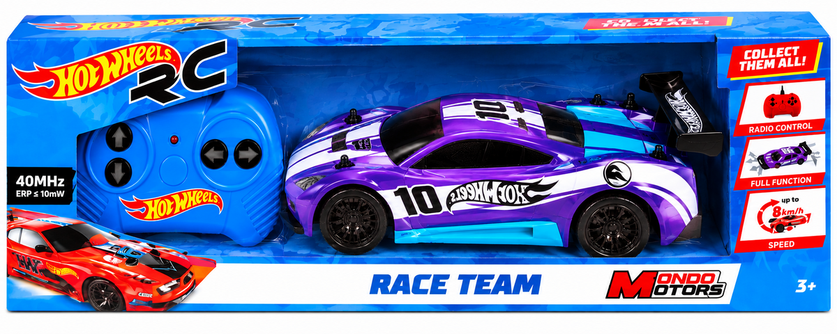 MASINUTA CU TELECOAMNDA HOTWHEELS,1:28,RACE TEAM, MOV