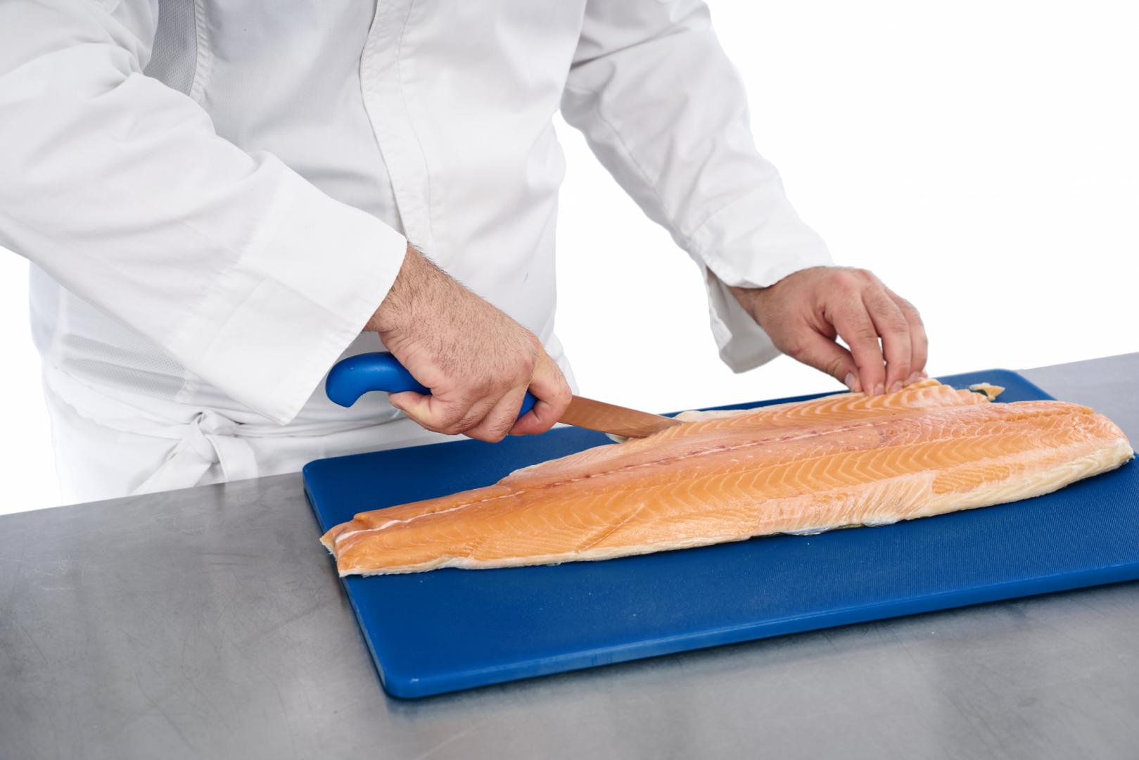 CUTIT DEZOSAT PROFESIONAL 18CM, ALBASTRU, CHEF LINE, COOKING BY HEINNER