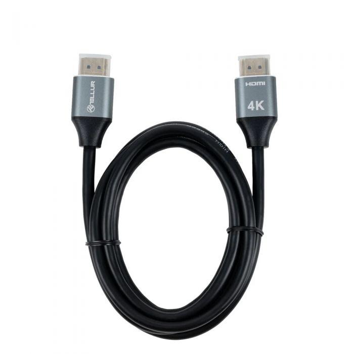 Cablu Tellur High Speed HDMI 2.0 4k, viteza 18Gbps, plug-plug, tata- tata, lungime cablu 3m, negru