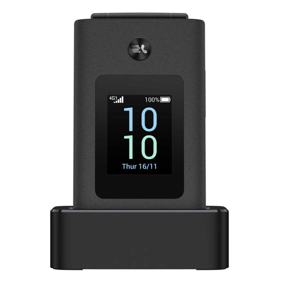 Telefon mobil pliabil TCL OneTouch 4043D, 3.2", 48MB RAM, 128 MB, 4G LTE, Dual SIM, Unisoc T107, Gri