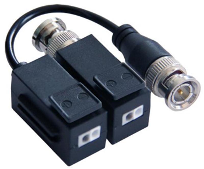 Video balun DS-1H18-A, Video balun pasiv Hikvision, DS-1H18-A ; set 2 bucati ( o bucata cu cablu si o bucata fara cablu); transmite semnal video pe cablu UTP pana la 350m; compatibil standard HDCVI/TVI/AHD/CVBS, greutate 39g