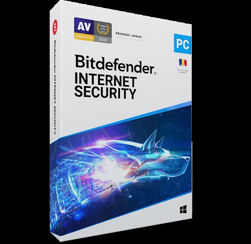 Licenta retail Bitdefender Internet Security - protectie completapentru Windows, valabila pentru 1 an, 5 dispozitive, new