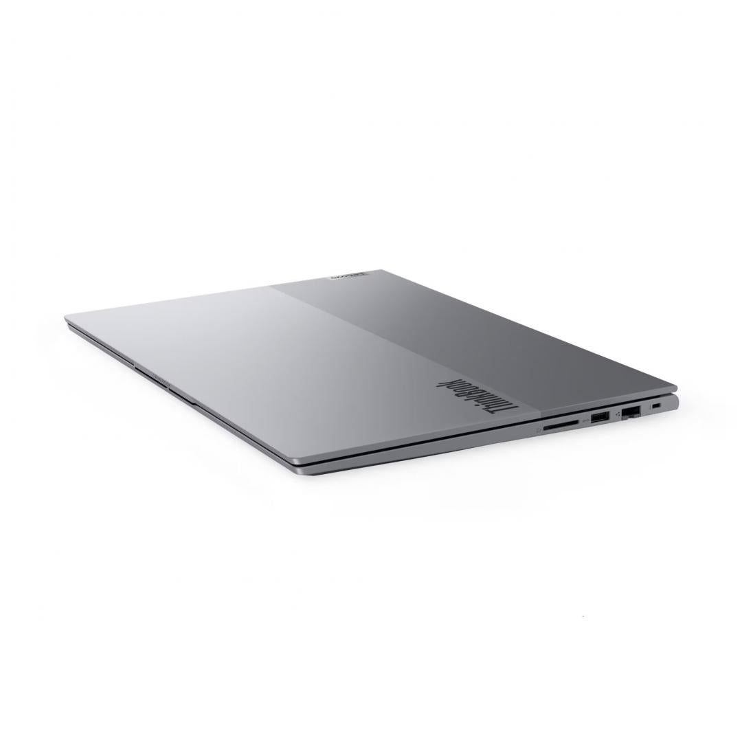 Laptop ThinkBook 16 G9 IRL; 16" WUXGA (1920x1200) IPS 400nits Anti- glare, 45% NTSC, 60Hz; Intel® Core 5 210H, 8C (4P + 4E) / 12T, P-core 2.2 / 4.8GHz, E-core 1.6 / 3.6GHz, 12MB; Video Integrated Intel® Graphics; RAM 1x 16GB SO-DIMM DDR5-5600; 512GB SSD M.2 2242 PCIe® 4.0x4 NVMe®, Optical: no ODD