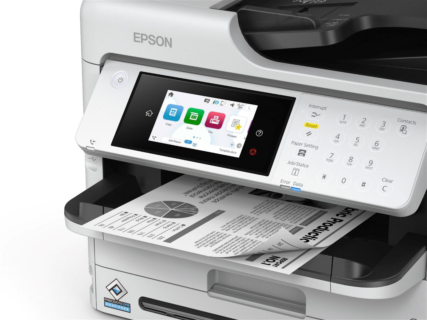 Multifunctional inkjet EPSON WorkForce Pro WF-M5899DWF, format A4, Monocrom, Duplex, USB + LAN + Wi-Fi