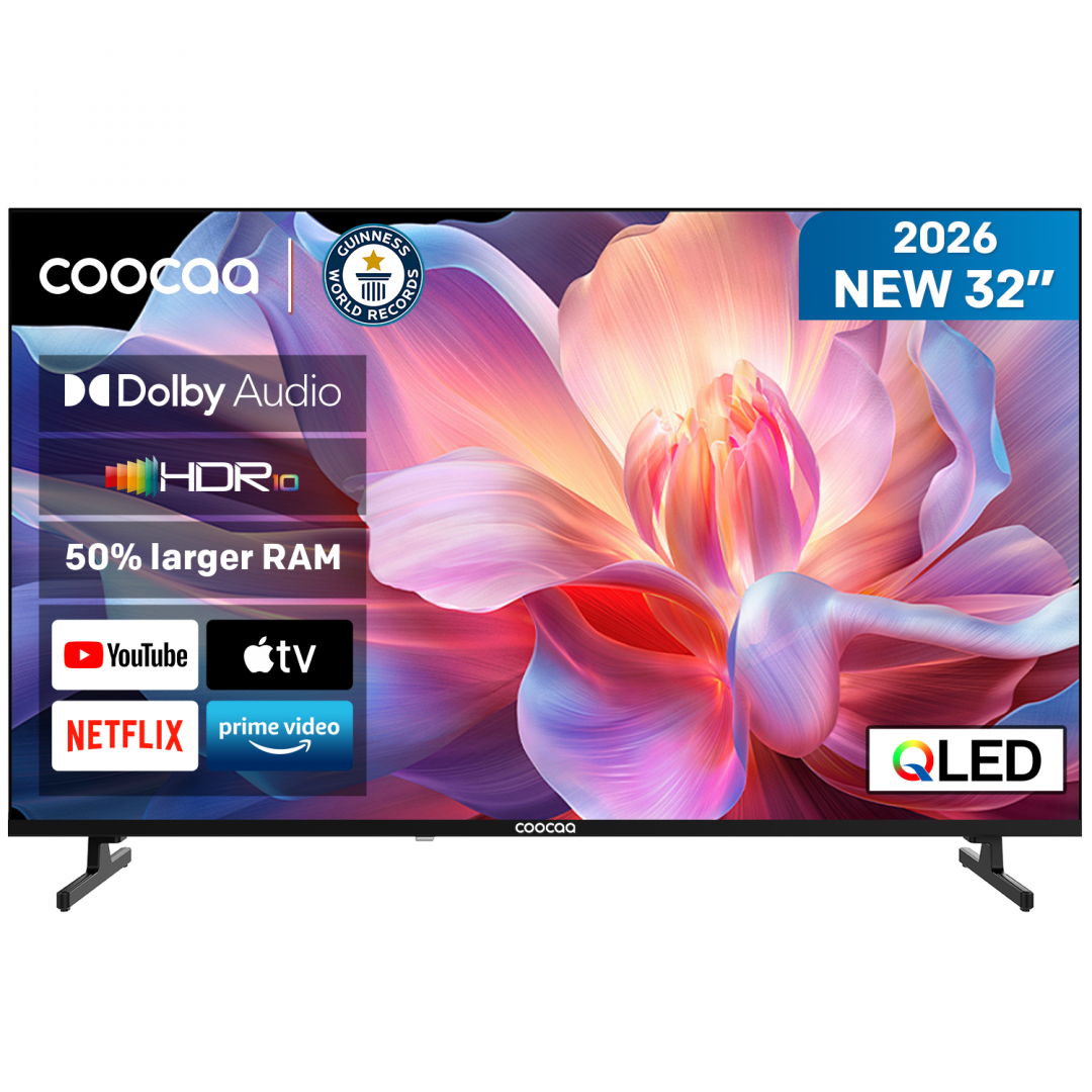 Televizor Coocaa QLED 32CTQH38Z, 80 cm, HD, Smart TV