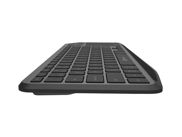 Tastatura wireless Natec TURBOT 2, material taste ABS, numar taste 90, mecanism taste X-Scissors, toucpad pentru smart TV inclus, negru