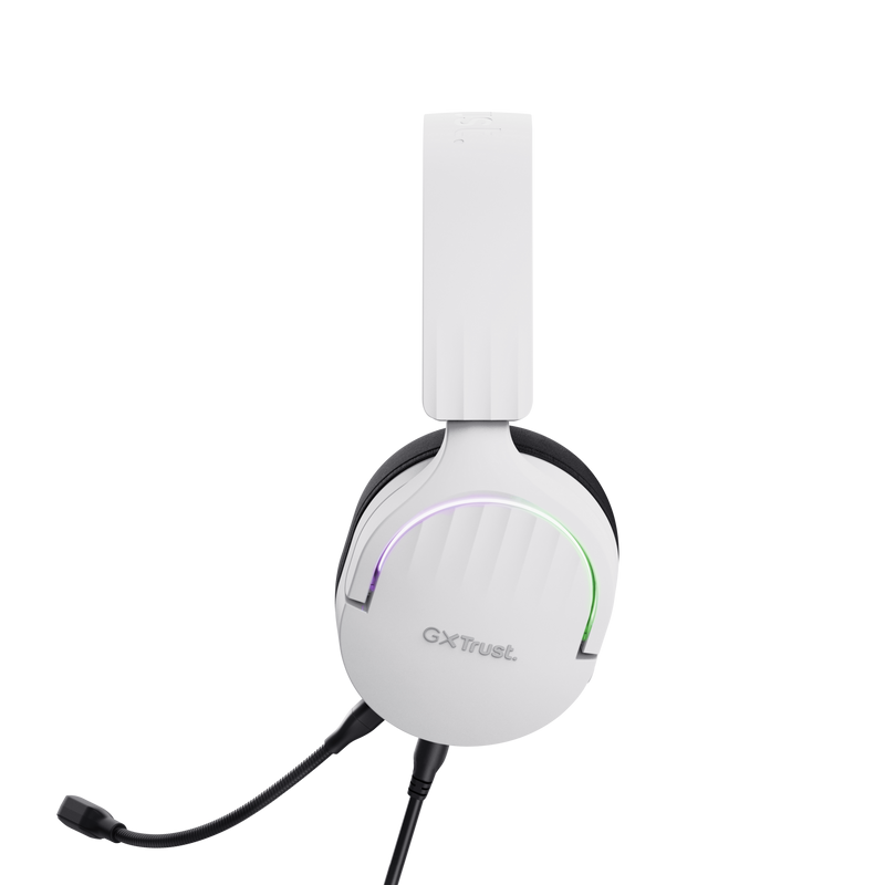 Casti gaming TrustGXT 490P Fayzo cu fir, interfata USB 2.0, frecventa de raspuns 20 Hz - 20.000 Hz, sensivitate 100 dB, alb