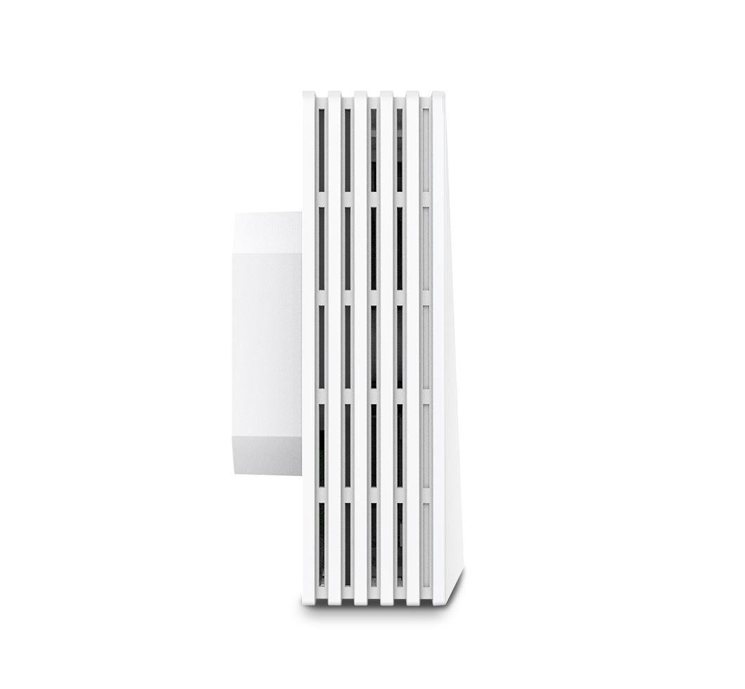TP-Link Wireless Access Point EAP650-WALL, AX3000 Wireless Dual Band Indoor, 1× 10/100/1000 Mbps Ethernet Port, 1× 10/100/1000 Mbps Ethernet Port, Alimentator: 802.3af/at PoE, 2X antene interne, 5 GHz: Up to 2402 Mbps, 2.4 GHz: Up to 574 Mbps.