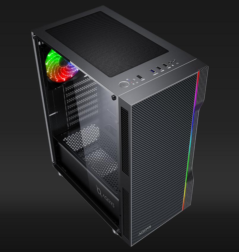 Carcasa AQYRIS ELECTRA Mid Tower ARGB NEGRU