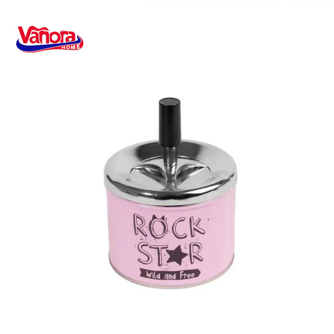 "SCRUMIERA ANTI-VANT CU BUTON 9x11 CM Material: Otel + Buton din plastic Dimensiuni: 9x11 CM"