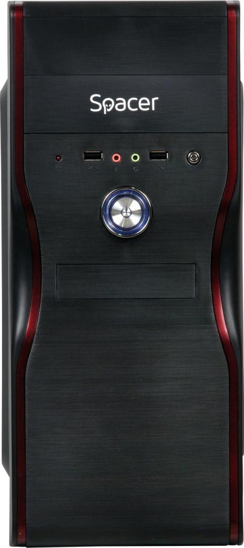 Carcasa Spacer New Mercury, ATX, MidTower NEGRU