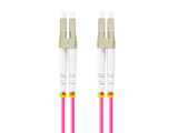 Patch cord fibră MM LC/UPC-LC/UPC duplex 10 m LSZH OM4 50/125 3,0 mm violet