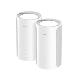 Router Mesh Cudy M11000, Wi-Fi 7,  Tri-band (2,4 GHz / 5 GHz / 6 GHz), alb, 116x116x202mm, set 2 buc.