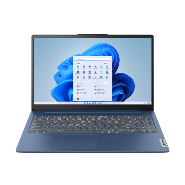 Laptop Consumer Lenovo IdeaPad Slim 3 15AMN8, cu procesor AMD Ryzen 5 40, 15.6'' TN, 8 GB LPDDR5, 512 GB, AMD Radeon 610M, Fara OS, 3 ani Garantie