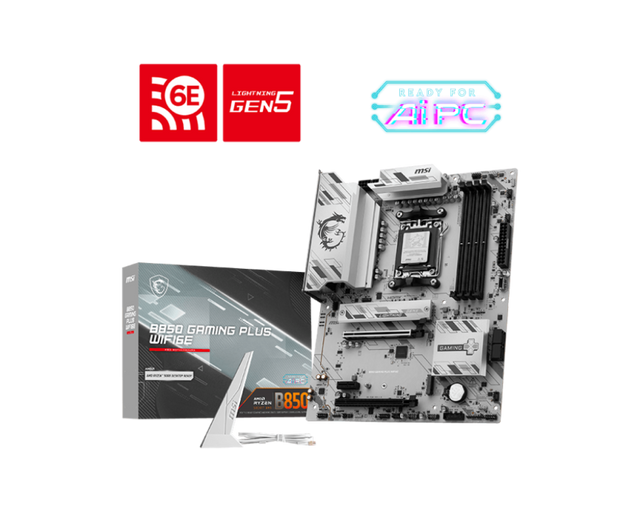 Placa de baza MSI B850 GAMING PLUS WIFI6E, Socket AM5, DDR5, ATX